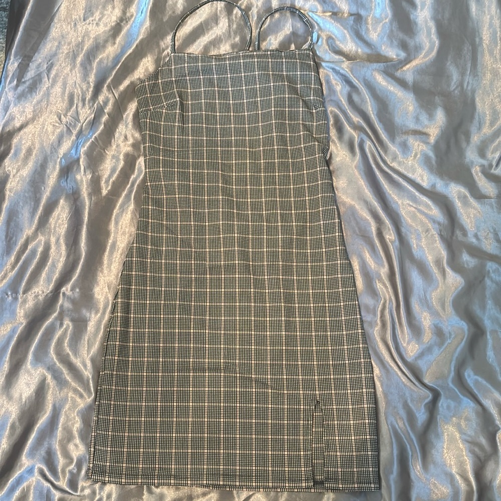 Garage Mini dress, S, Orange black and white patterned